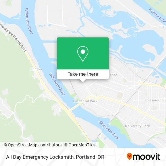Mapa de All Day Emergency Locksmith