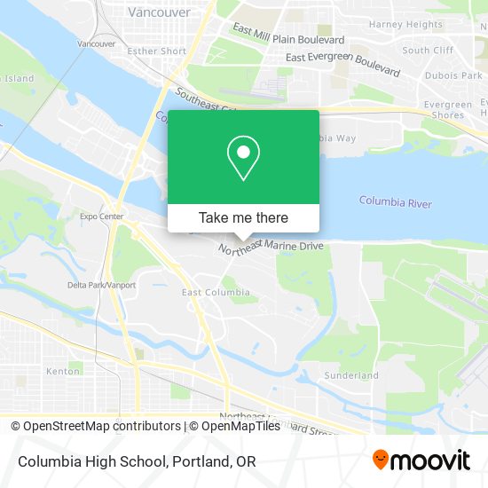 Columbia High School map