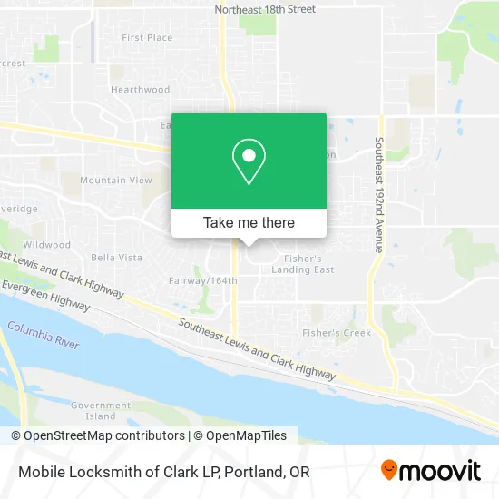 Mobile Locksmith of Clark LP map
