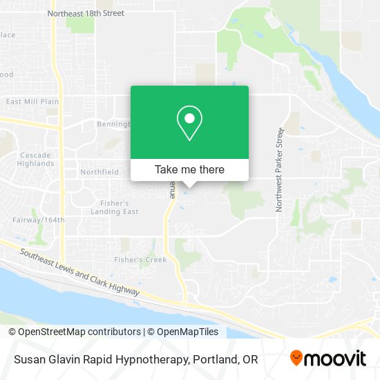 Susan Glavin Rapid Hypnotherapy map