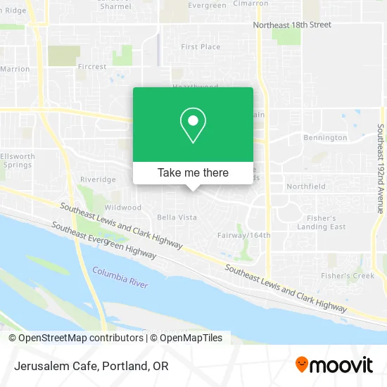 Jerusalem Cafe map