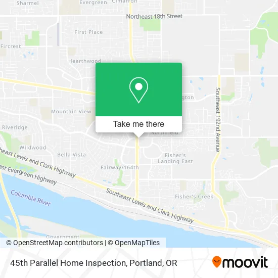 Mapa de 45th Parallel Home Inspection