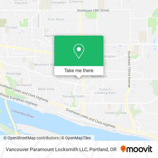 Vancouver Paramount Locksmith LLC map