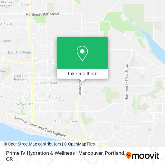 Prime IV Hydration & Wellness - Vancouver map