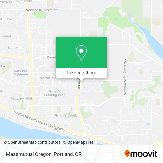 Mapa de Massmutual Oregon