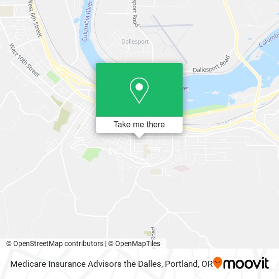 Mapa de Medicare Insurance Advisors the Dalles