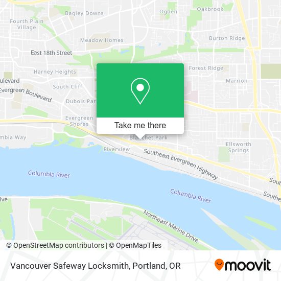 Mapa de Vancouver Safeway Locksmith