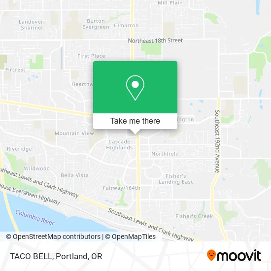 TACO BELL map
