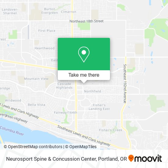Mapa de Neurosport Spine & Concussion Center