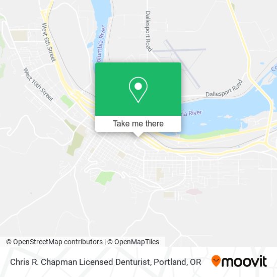 Chris R. Chapman Licensed Denturist map