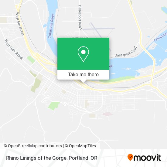 Rhino Linings of the Gorge map