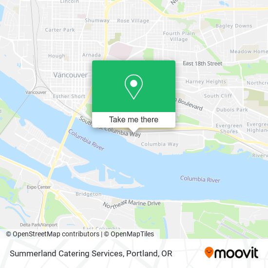 Mapa de Summerland Catering Services