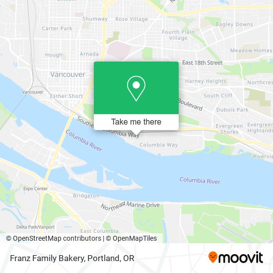 Franz Family Bakery map