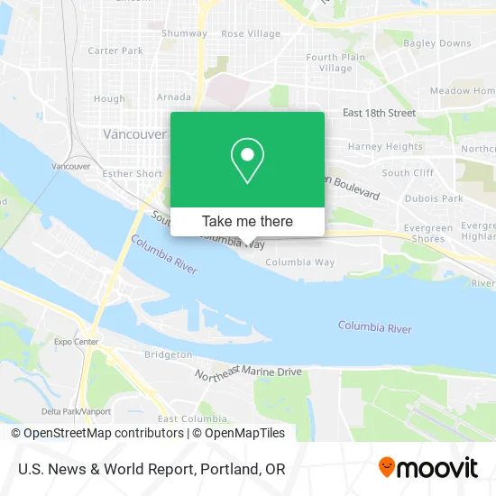 Mapa de U.S. News & World Report