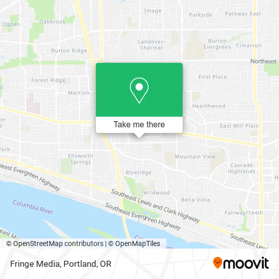 Mapa de Fringe Media