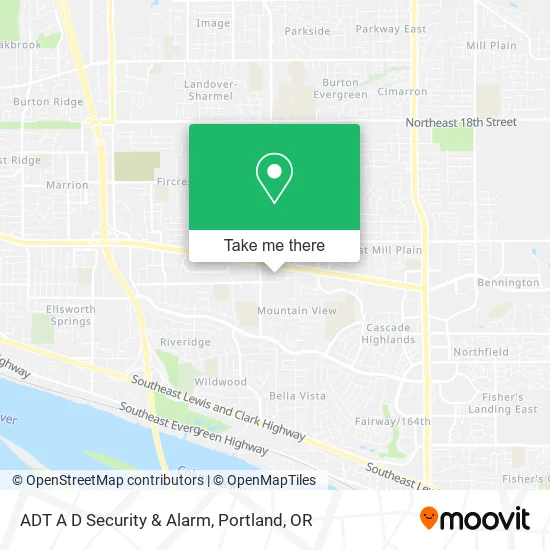 ADT A D Security & Alarm map