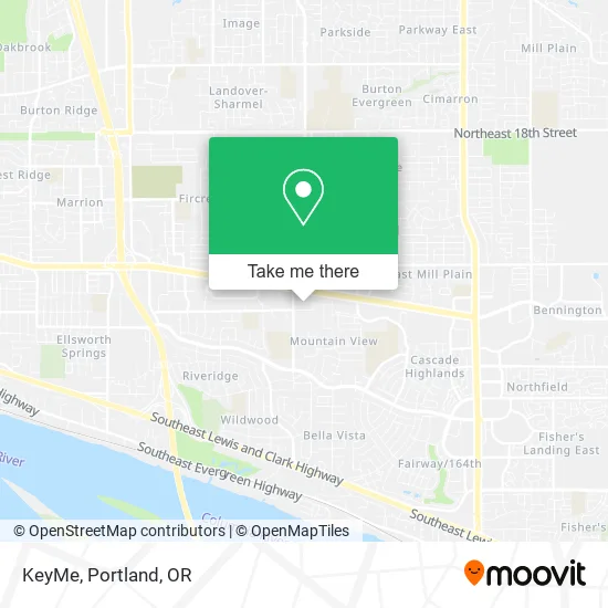 Mapa de KeyMe
