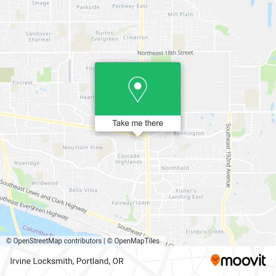 Irvine Locksmith map