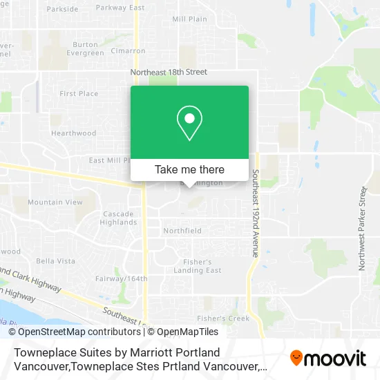 Towneplace Suites by Marriott Portland Vancouver,Towneplace Stes Prtland Vancouver map