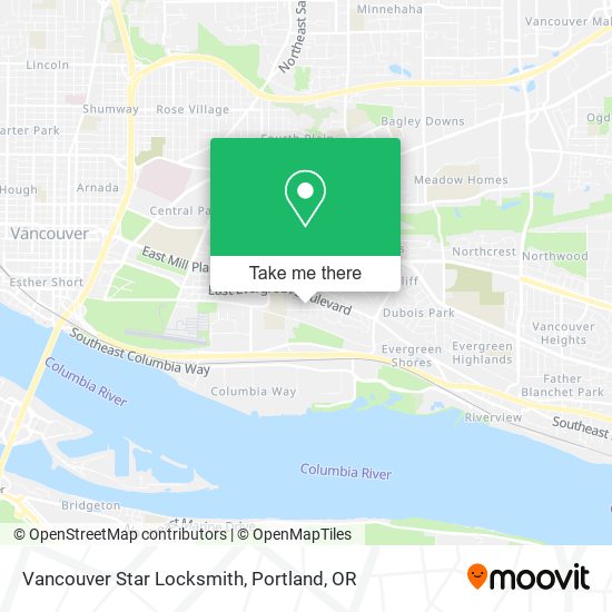 Mapa de Vancouver Star Locksmith