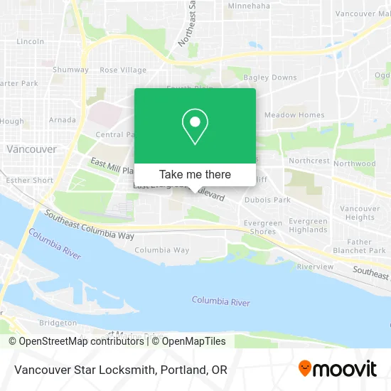 Vancouver Star Locksmith map