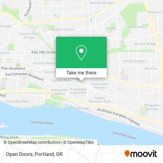 Mapa de Open Doors