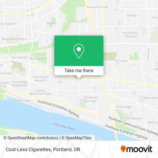 Cost-Less Cigarettes map