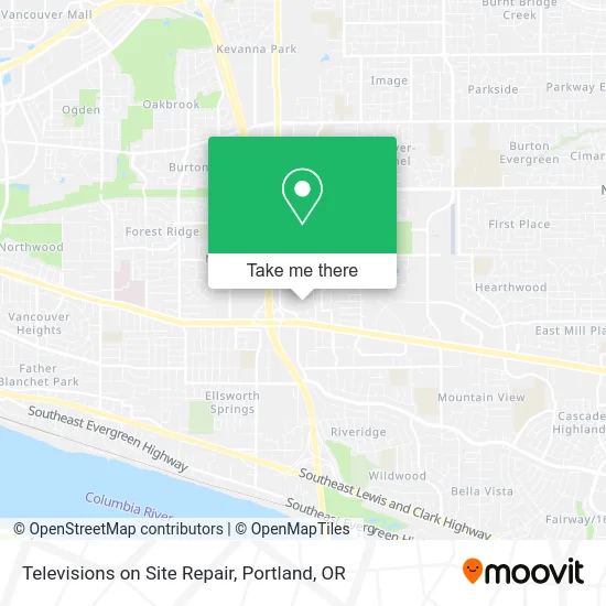 Televisions on Site Repair map