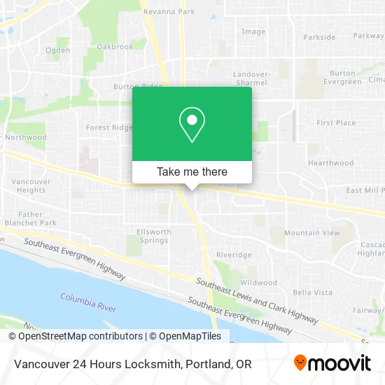 Mapa de Vancouver 24 Hours Locksmith
