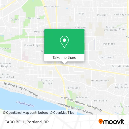 Mapa de TACO BELL