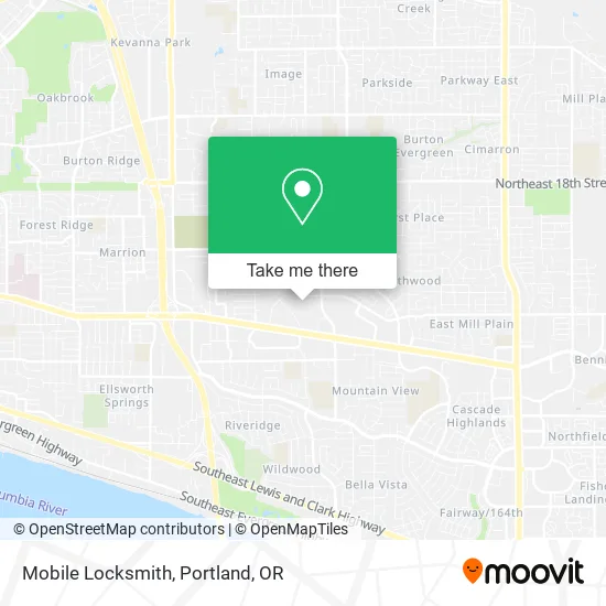 Mapa de Mobile Locksmith