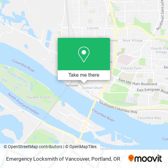 Mapa de Emergency Locksmith of Vancouver