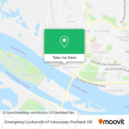 Mapa de Emergency Locksmith of Vancouver