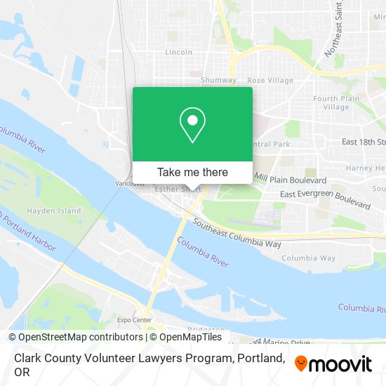 Mapa de Clark County Volunteer Lawyers Program