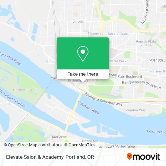 Mapa de Elevate Salon & Academy