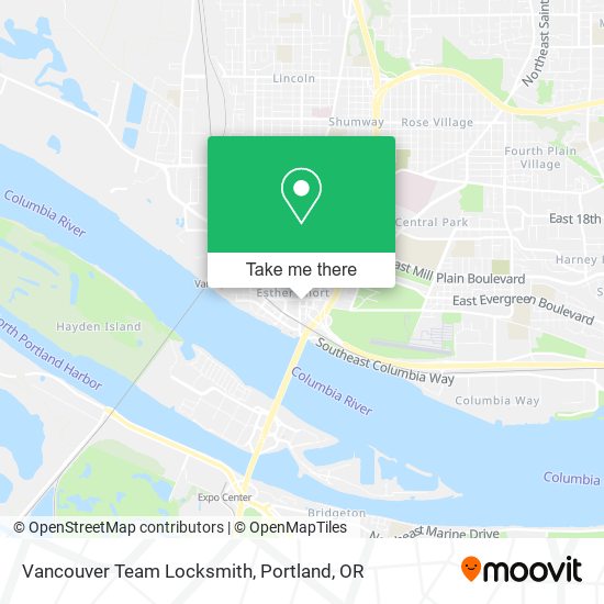 Mapa de Vancouver Team Locksmith