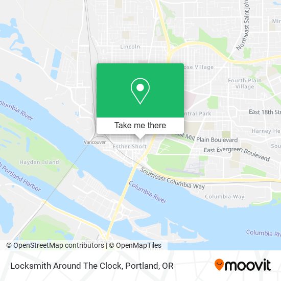 Mapa de Locksmith Around The Clock