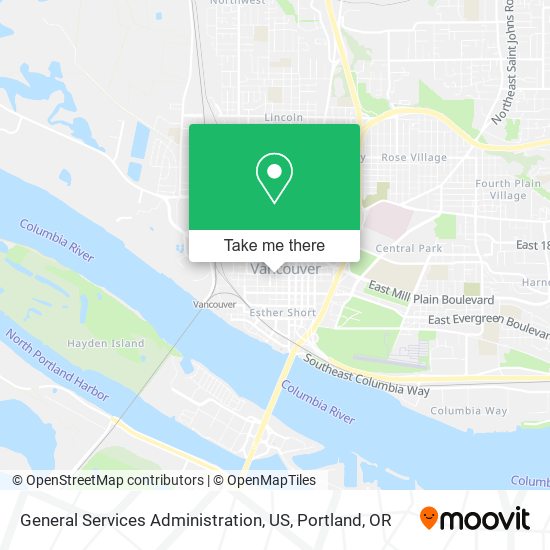 General Services Administration, US map