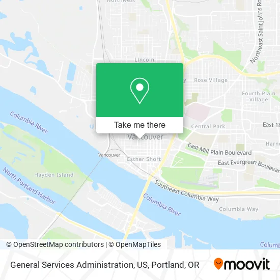 General Services Administration, US map