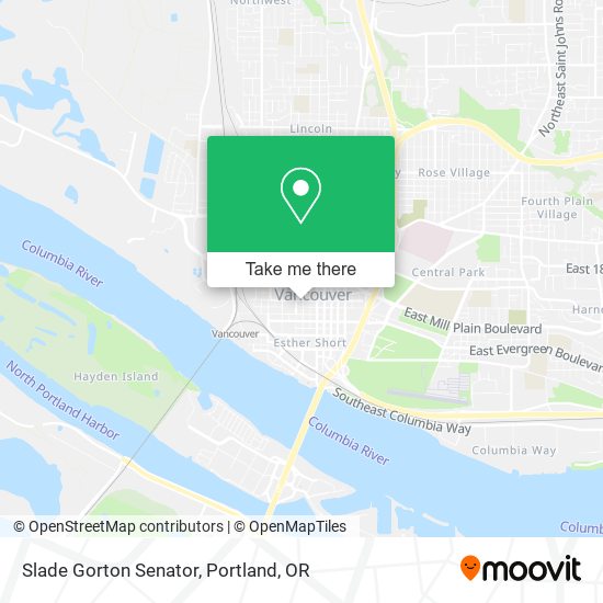Mapa de Slade Gorton Senator