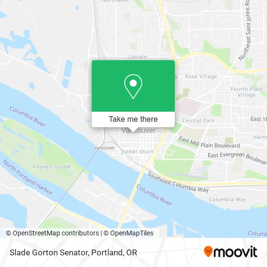 Mapa de Slade Gorton Senator