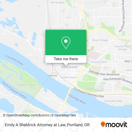Emily A Sheldrick Attorney at Law map