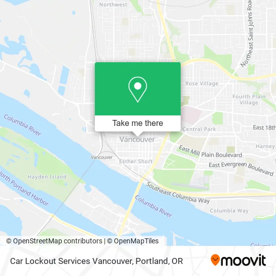 Mapa de Car Lockout Services Vancouver