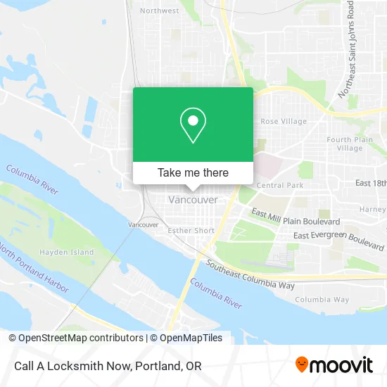 Call A Locksmith Now map