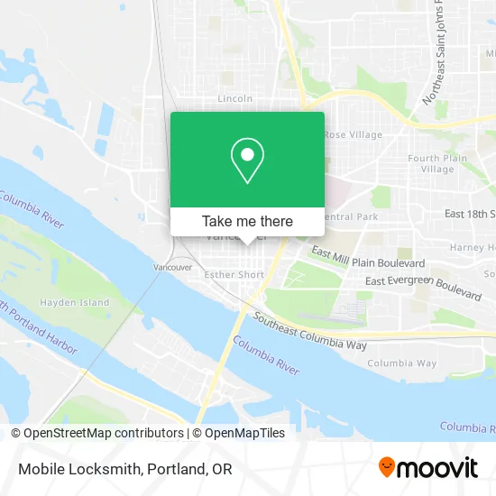 Mapa de Mobile Locksmith