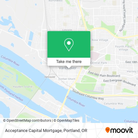 Mapa de Acceptance Capital Mortgage