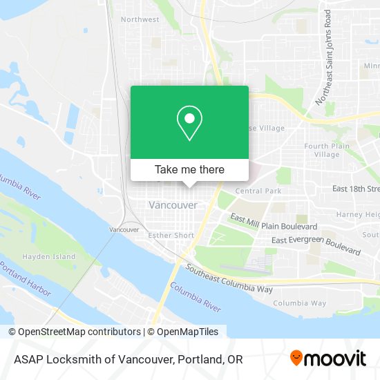 Mapa de ASAP Locksmith of Vancouver