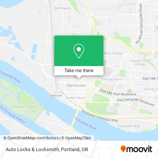 Auto Locks & Locksmith map