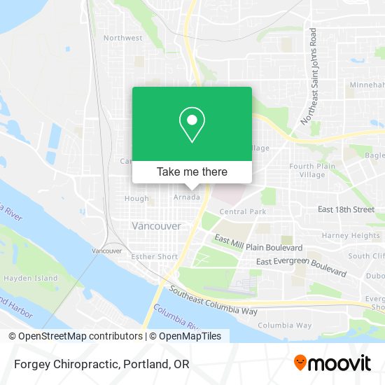 Mapa de Forgey Chiropractic