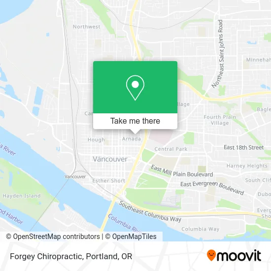 Forgey Chiropractic map